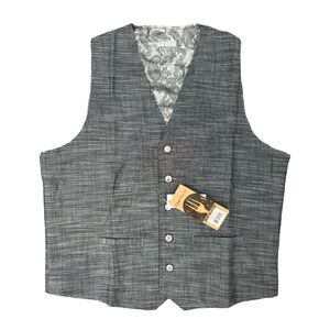 Chef Works Waitstaff Vest Mens L Large Gray Button Up Urban Collection Server